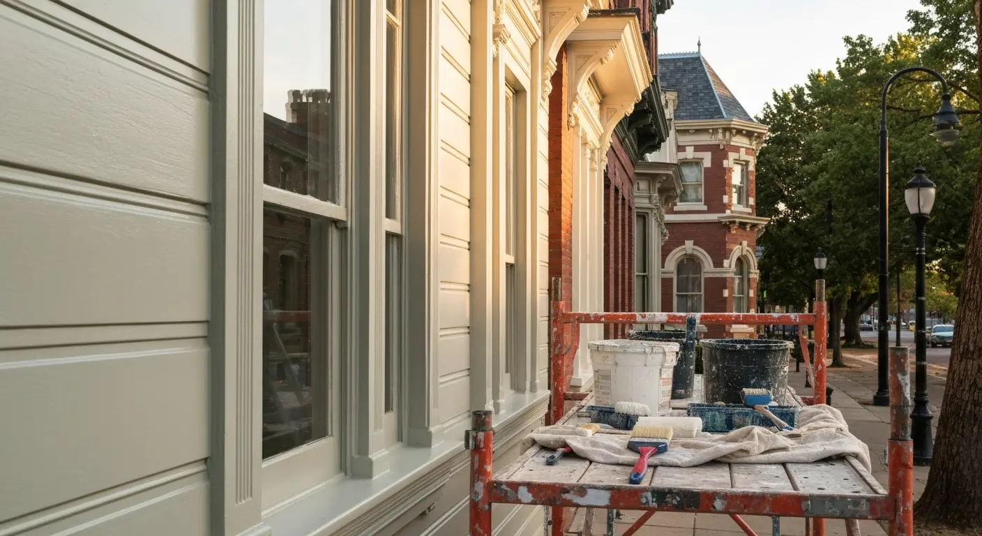 Exterior painting work