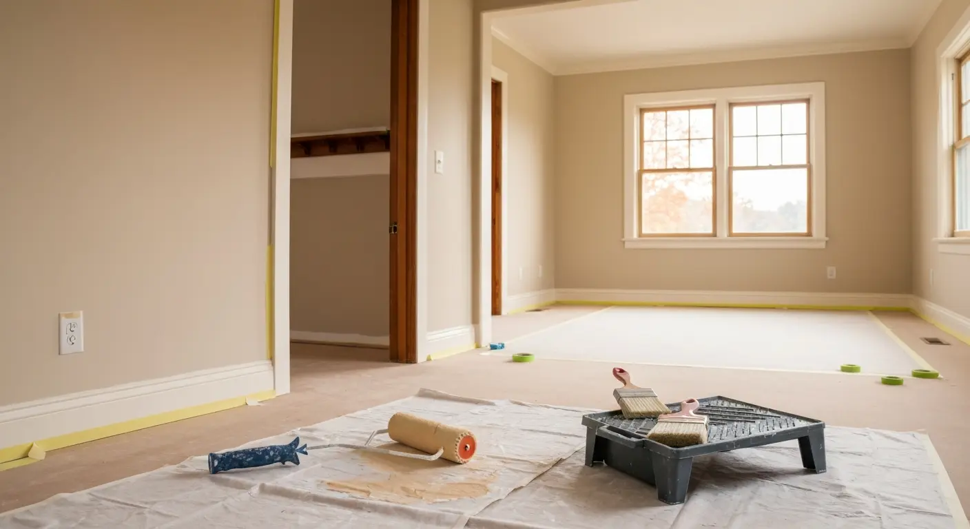 Interior painting project in Catskill