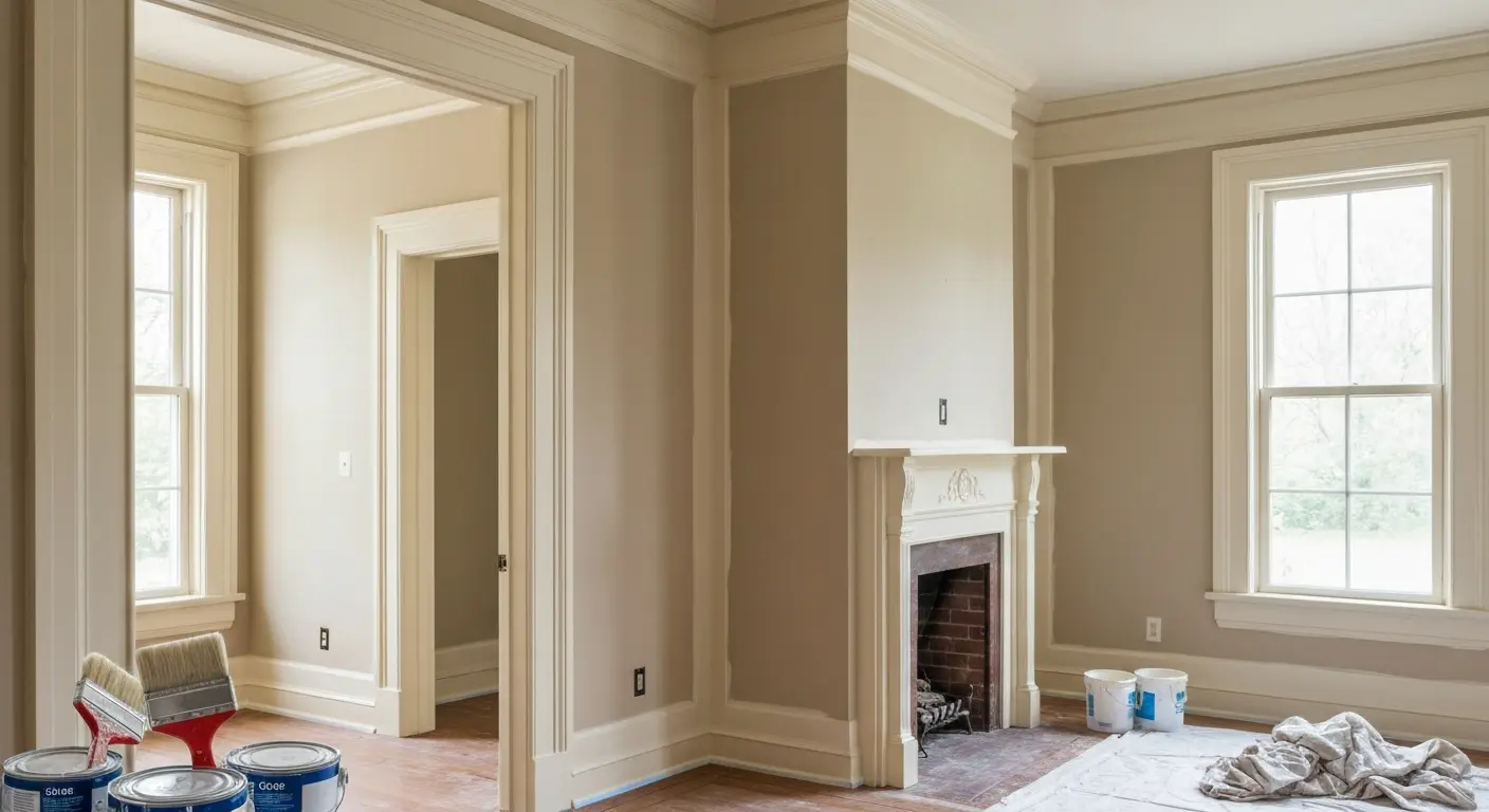 Interior painting in Rhinebeck home