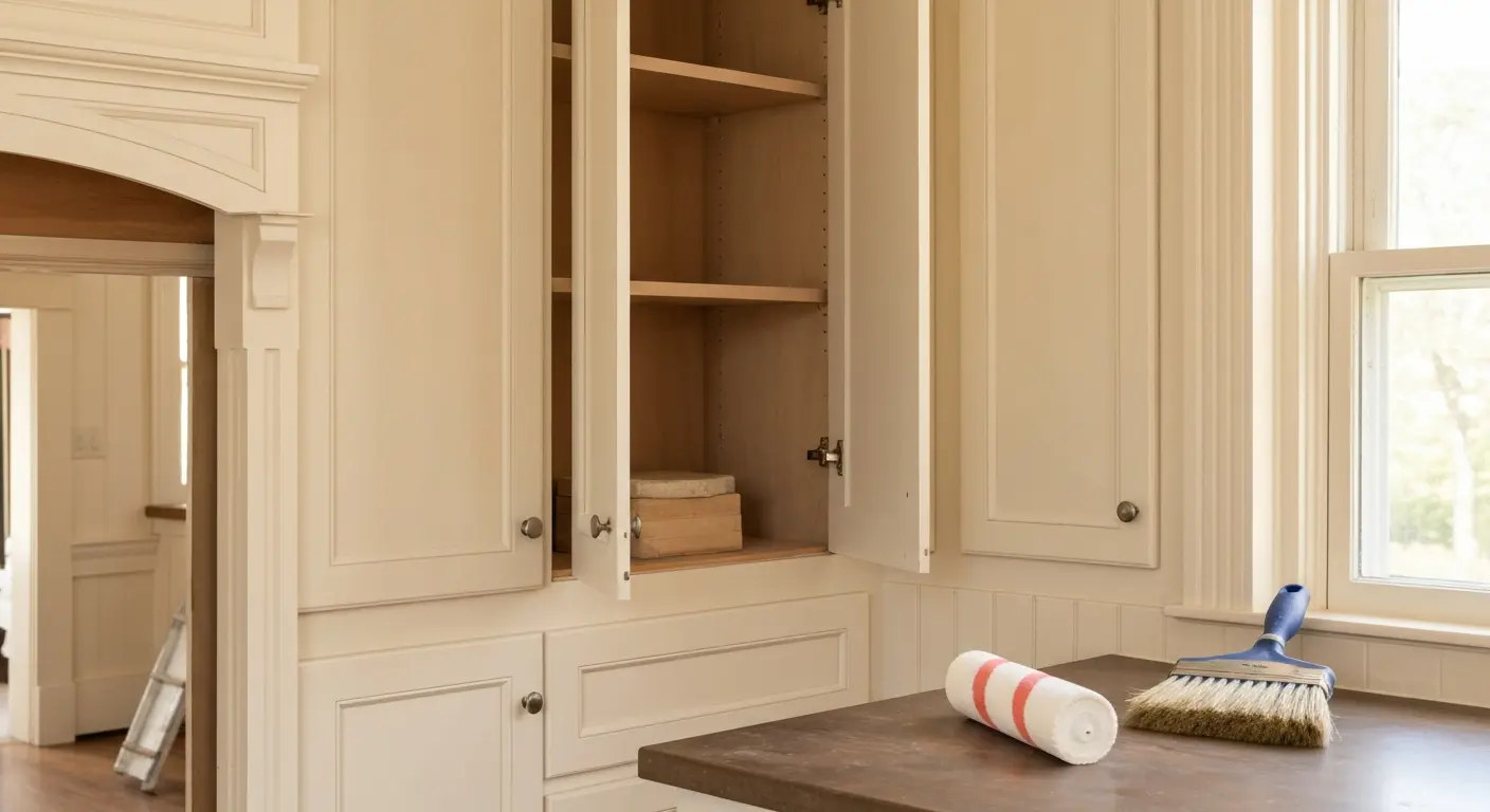 Cabinet painting and refinishing