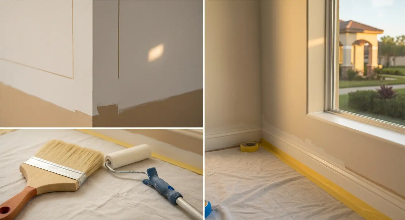 Interior painting in Clermont home