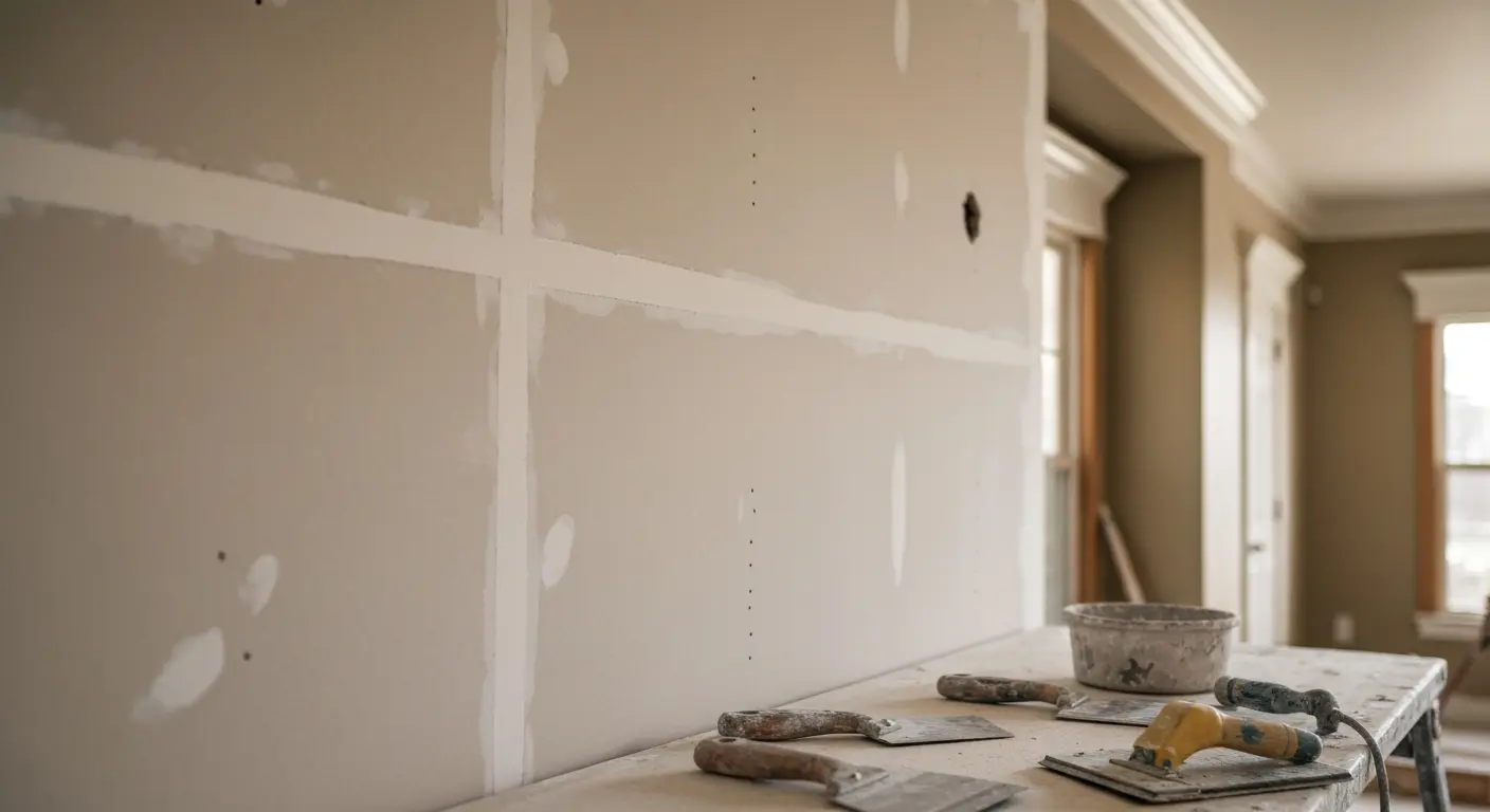 Drywall finishing work