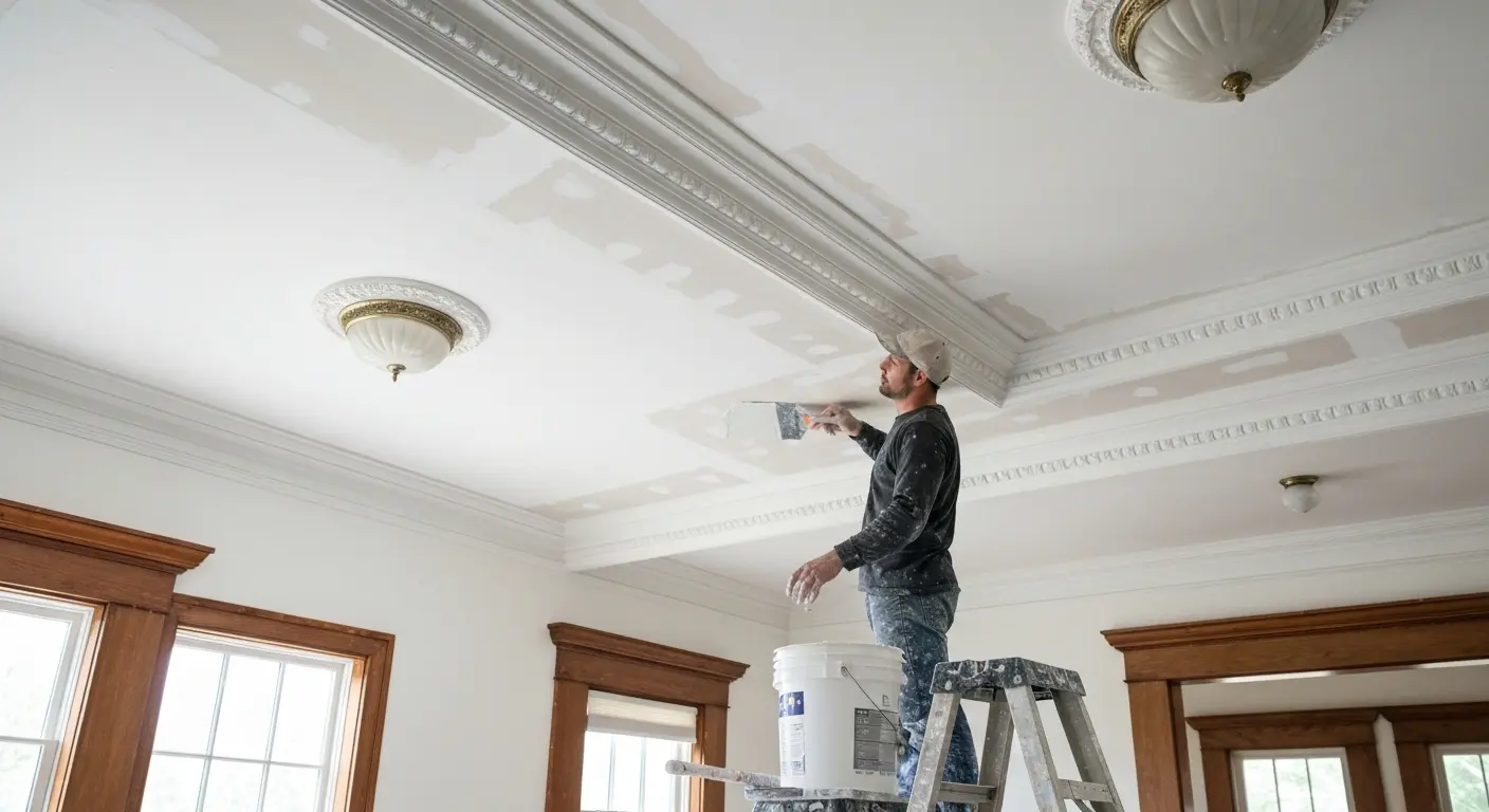 Plaster ceiling repair