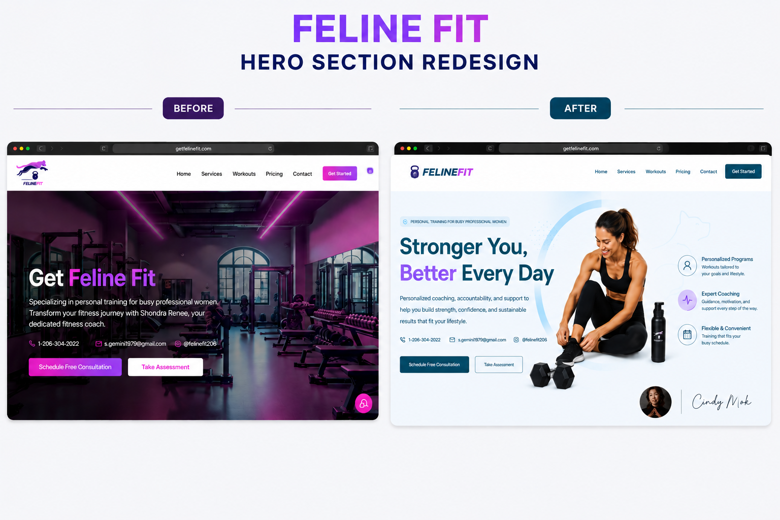 Website Redesign Before After, Websites