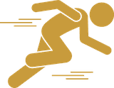 Runner sprinting
