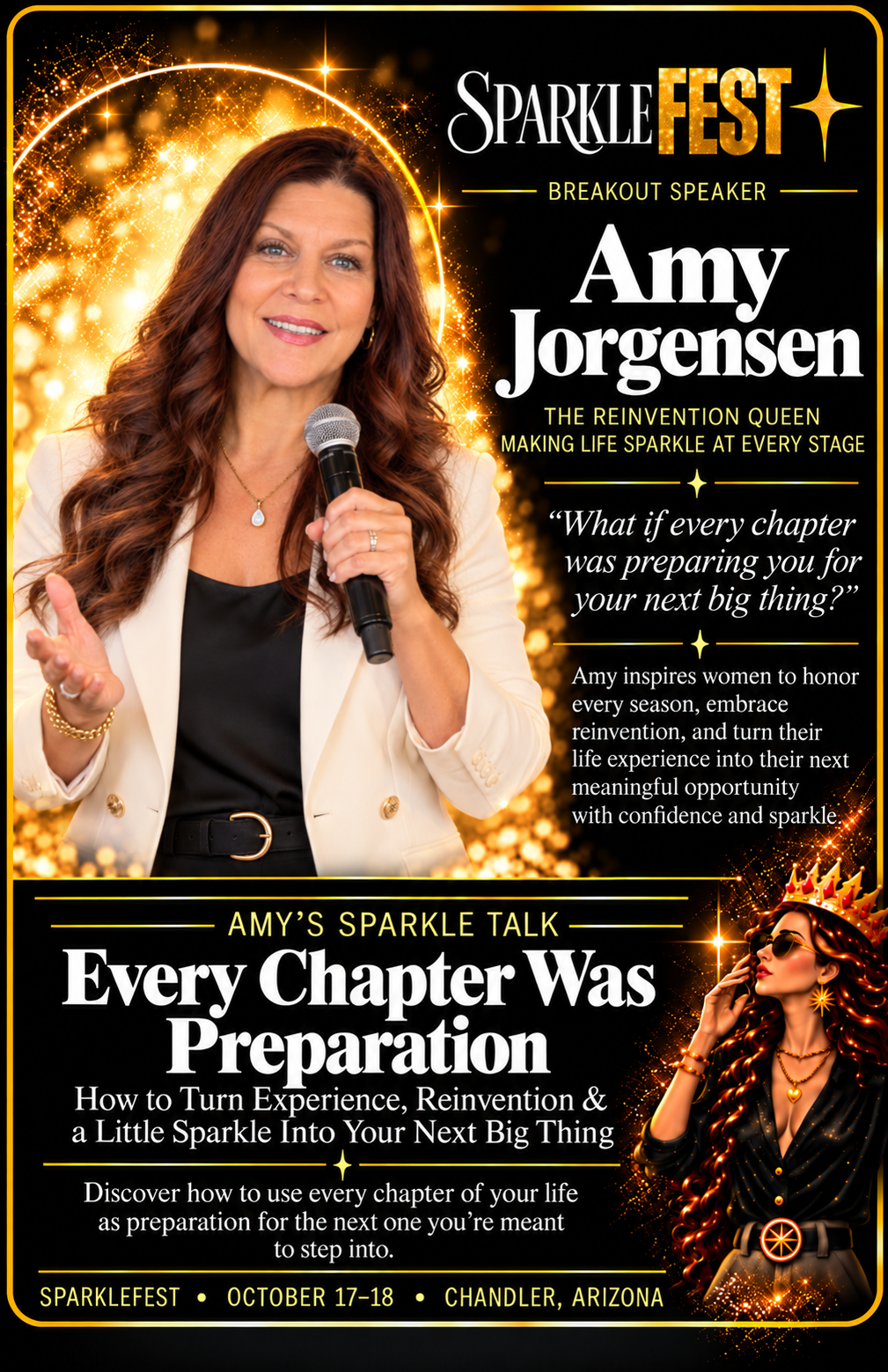 Amy Jorgensen SparkleFEST breakout speaker poster