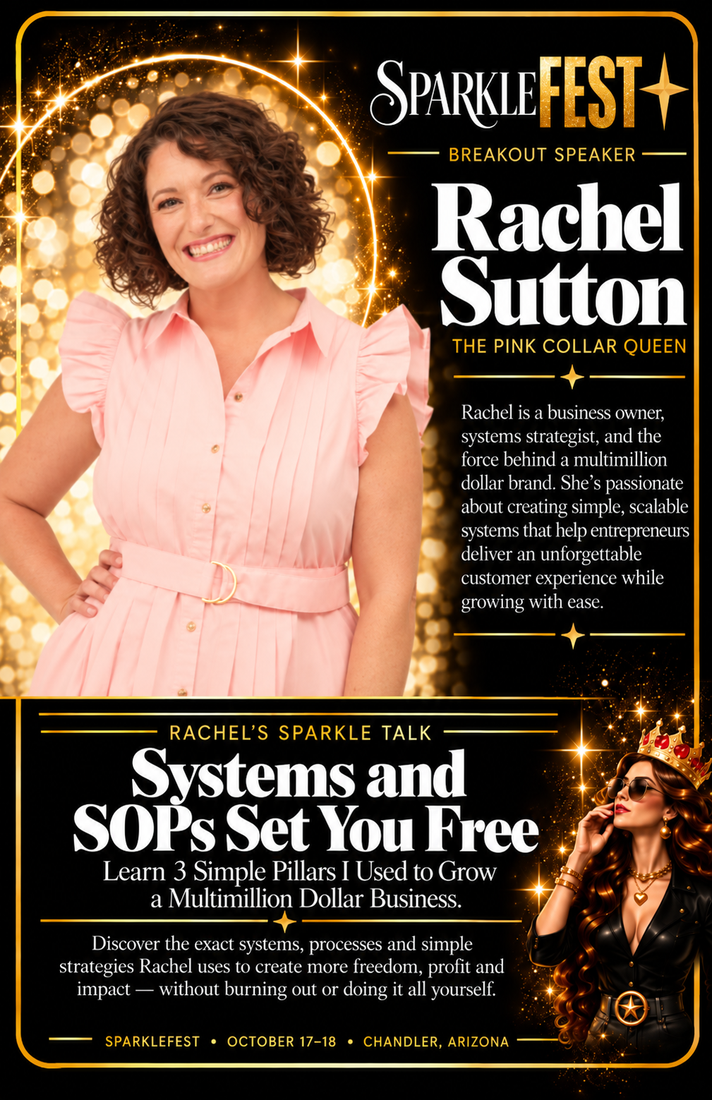 Rachel Sutton SparkleFEST breakout speaker poster