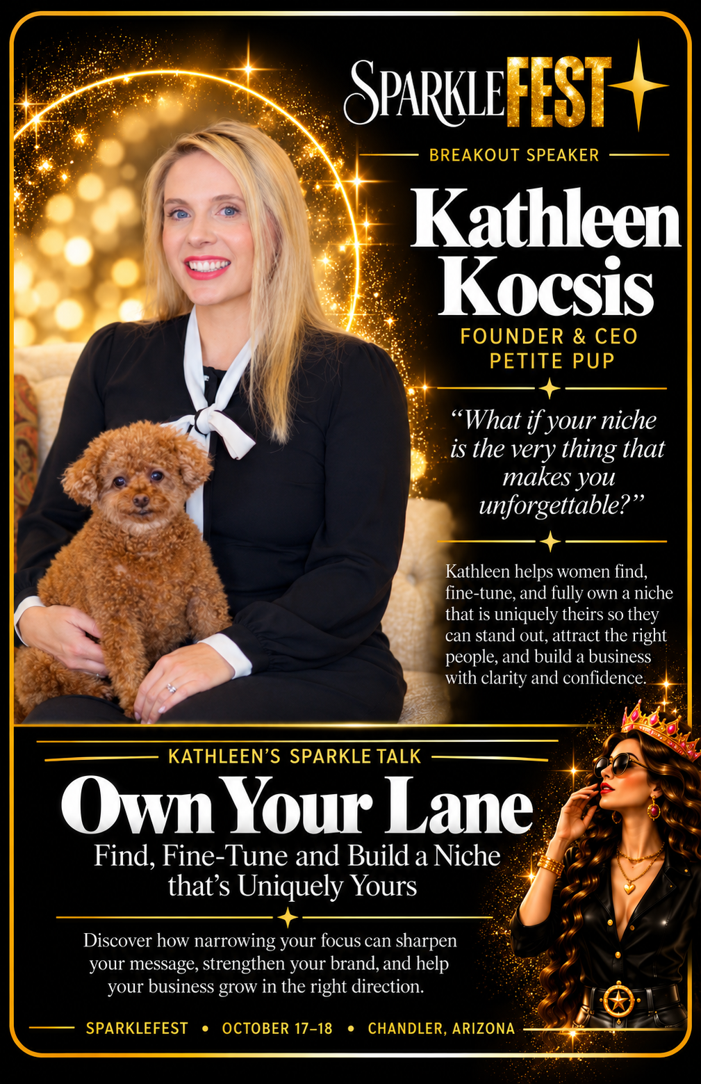 Kathleen Kocsis SparkleFEST breakout speaker poster