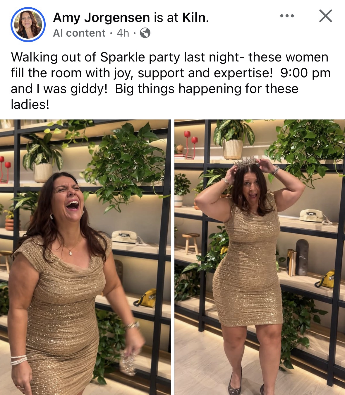 Amy Jorgensen’s original post about leaving Sparkle Party feeling joyful and supported