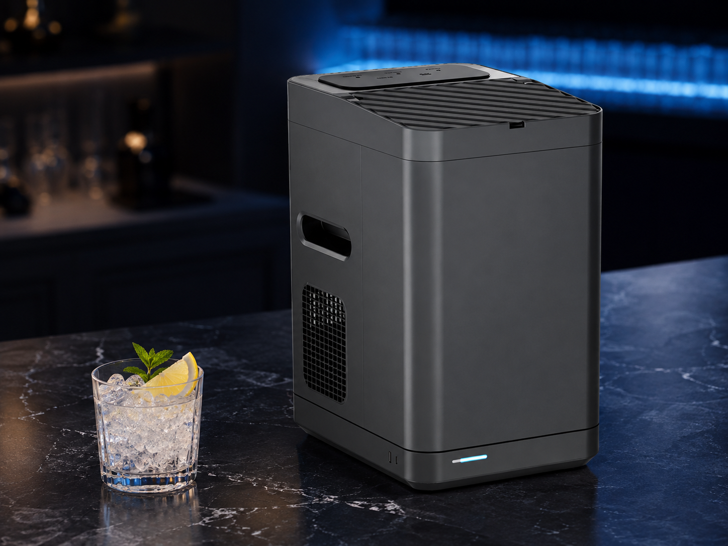 KB1 premium flagship feature image with nugget ice drink