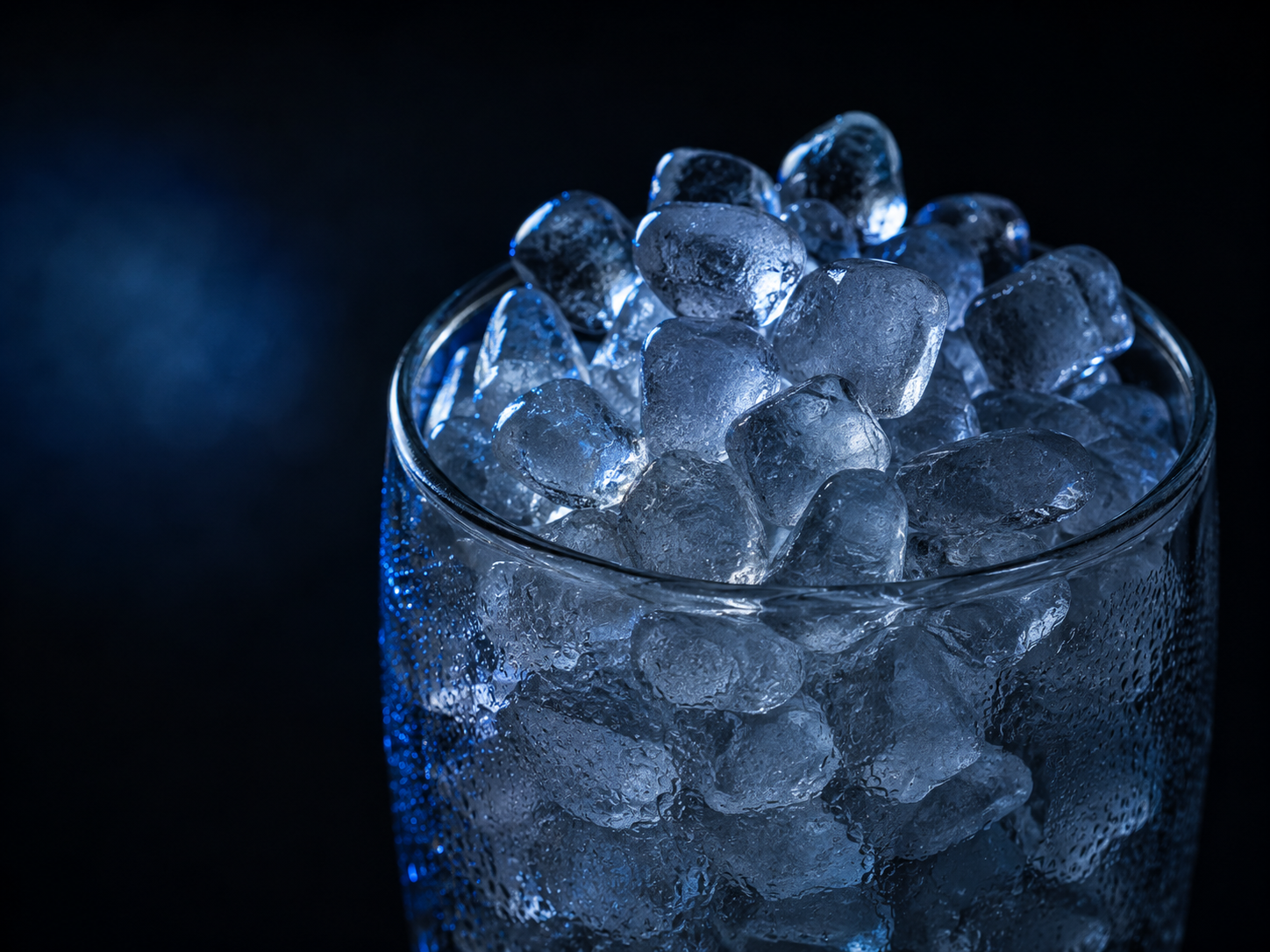 Close-up of nugget ice