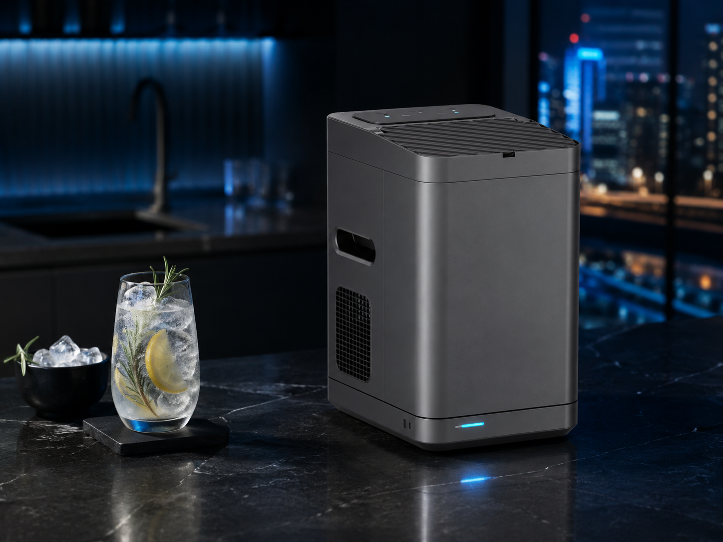 KB1 nugget ice maker in a modern Singapore kitchen