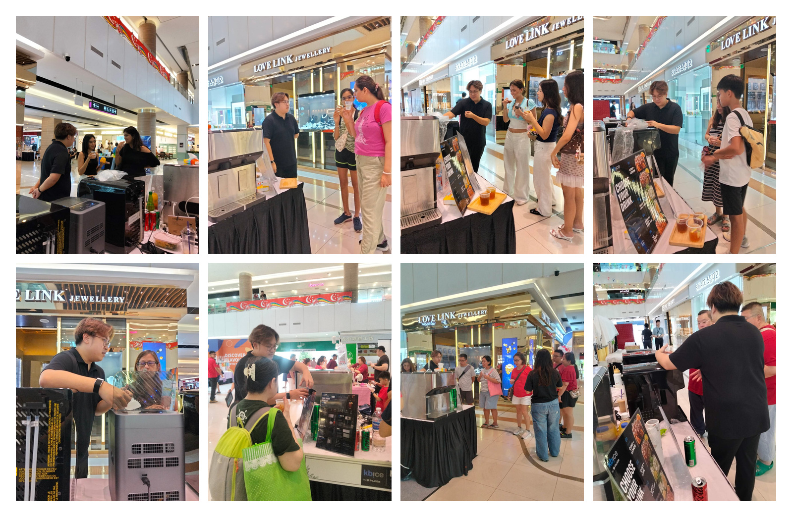 KB ICE Singapore team demonstrating products and supporting customers