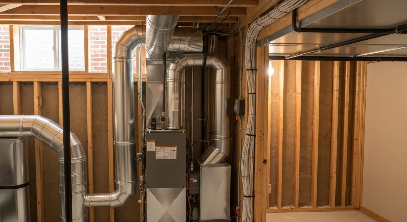 New residential HVAC installation