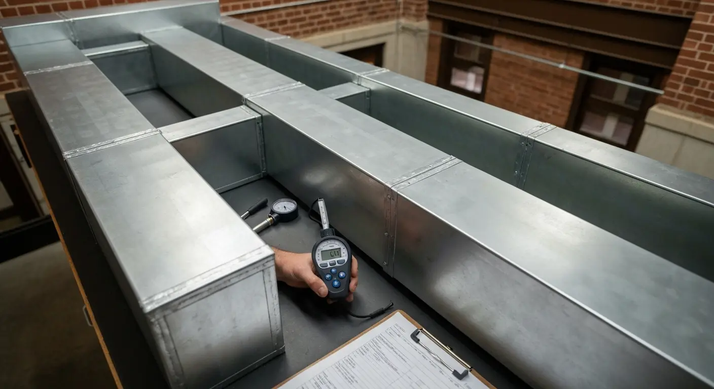Ductwork inspection in Chicago building