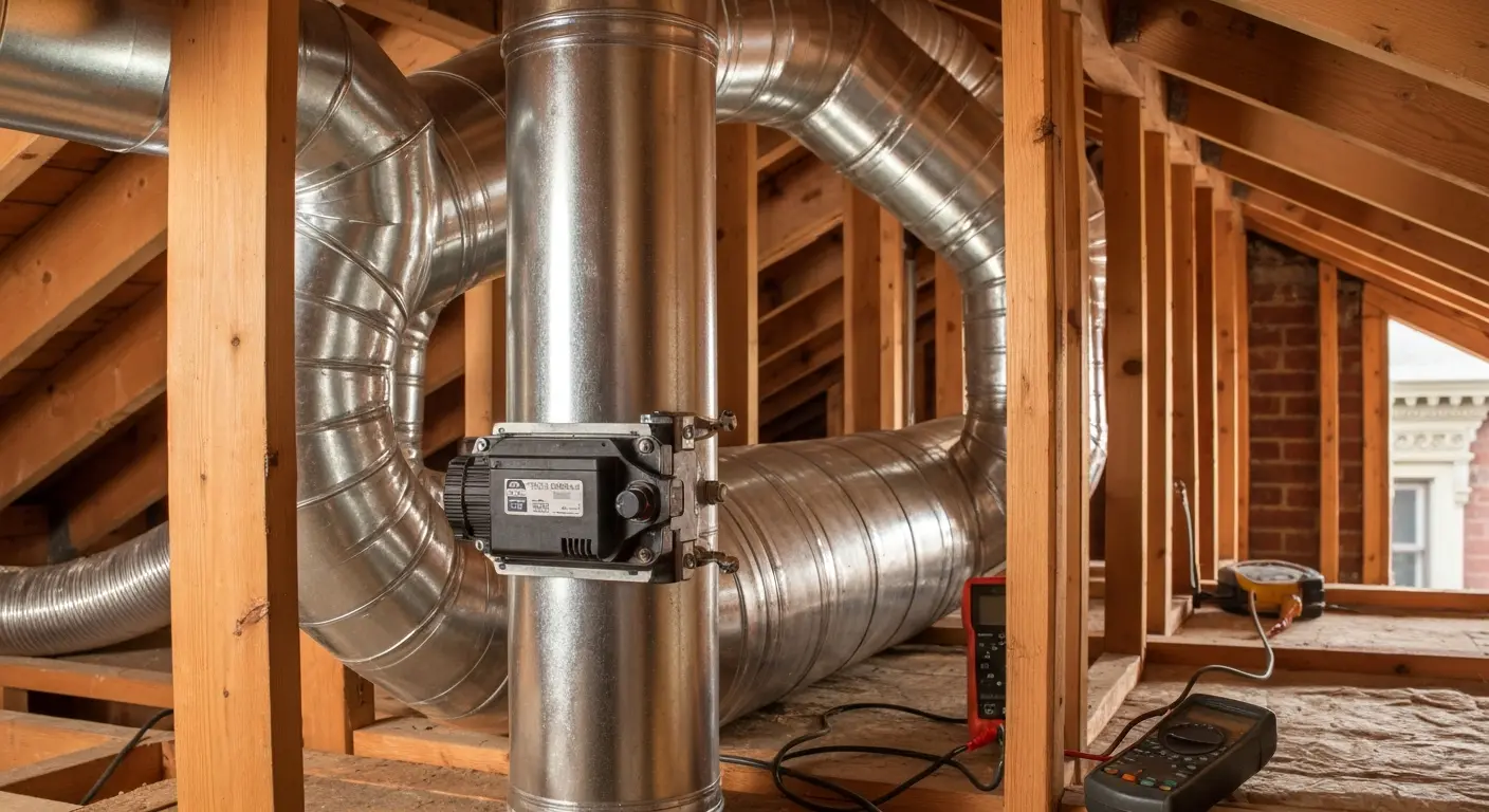 Zone control damper installation
