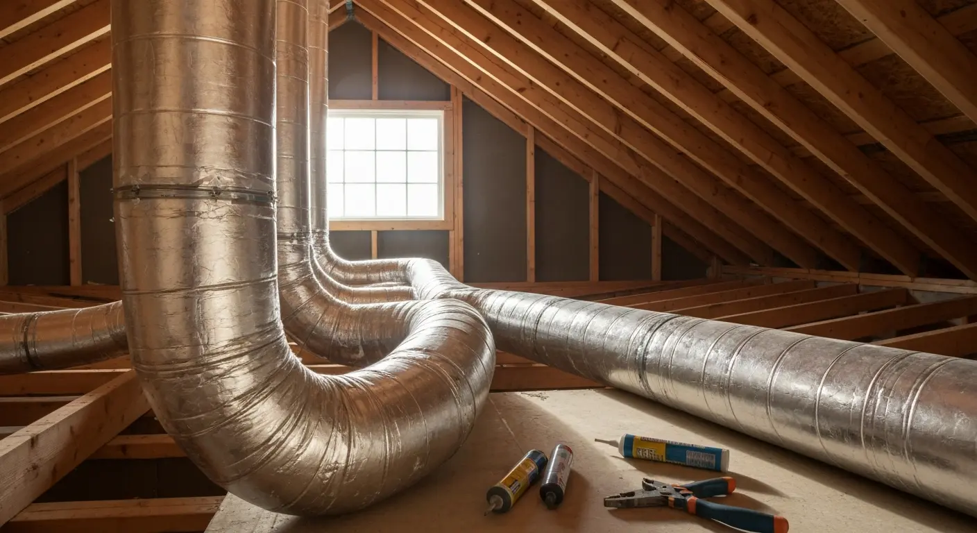 Ductwork installation and sealing