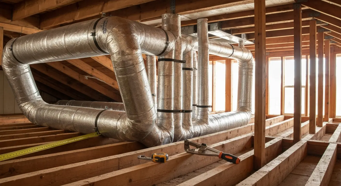 New ductwork installation