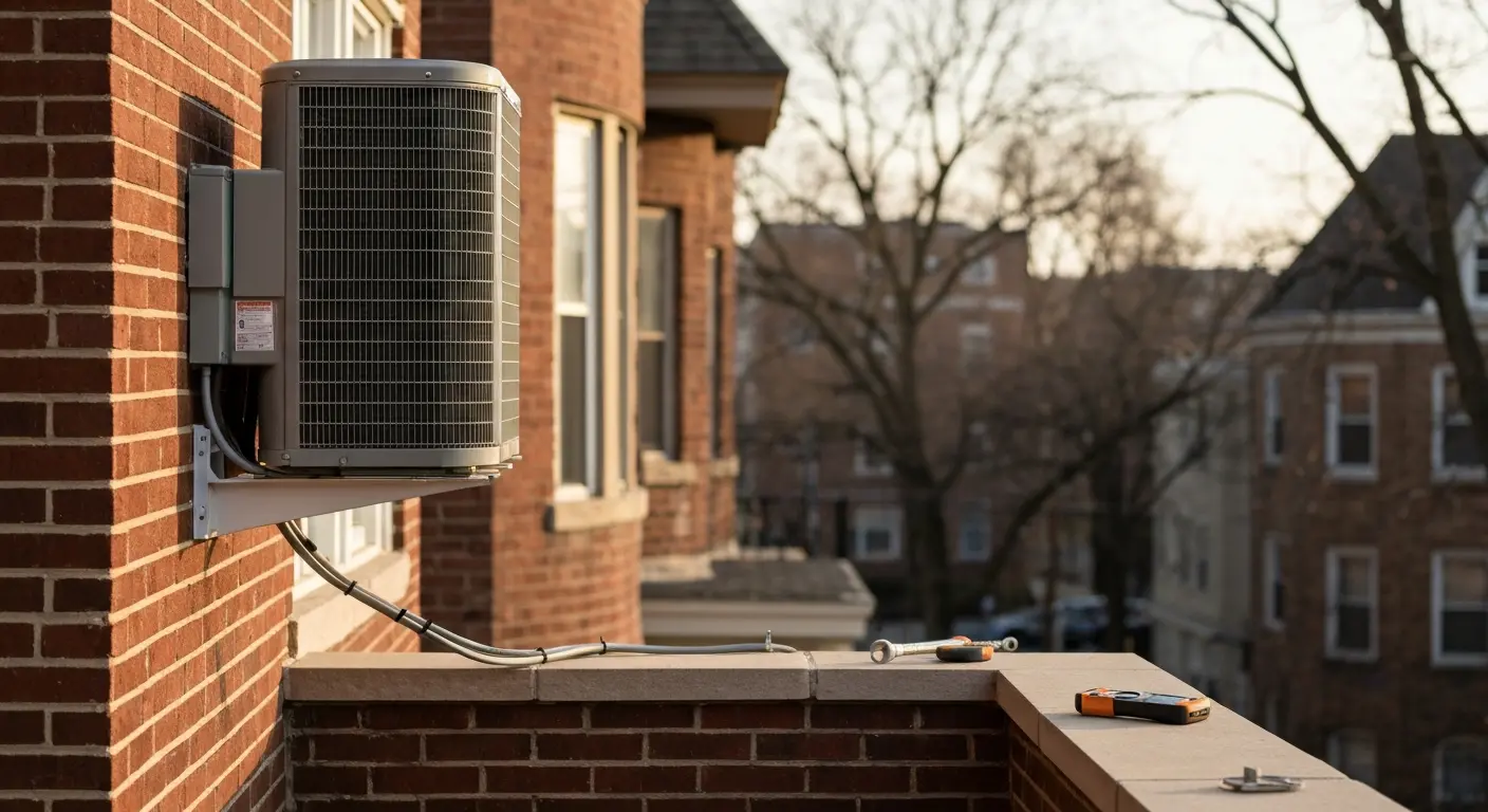 Air conditioning unit installed in Norridge