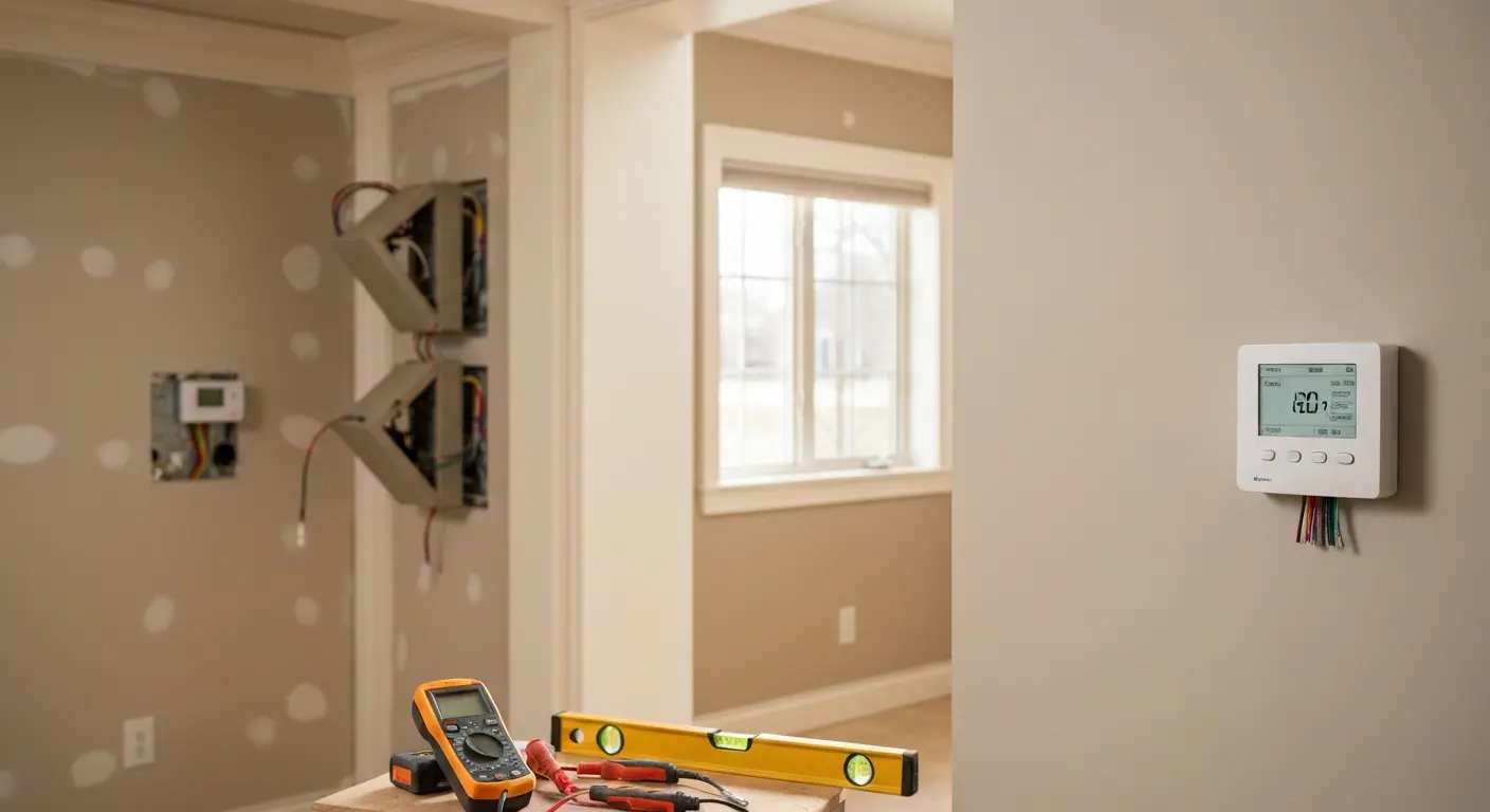 Smart thermostat installation