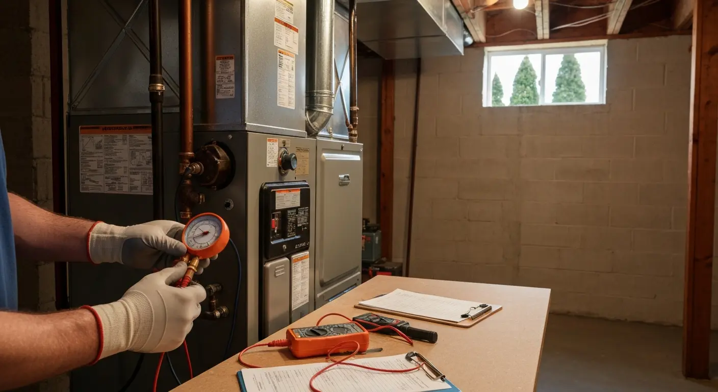 Furnace maintenance service