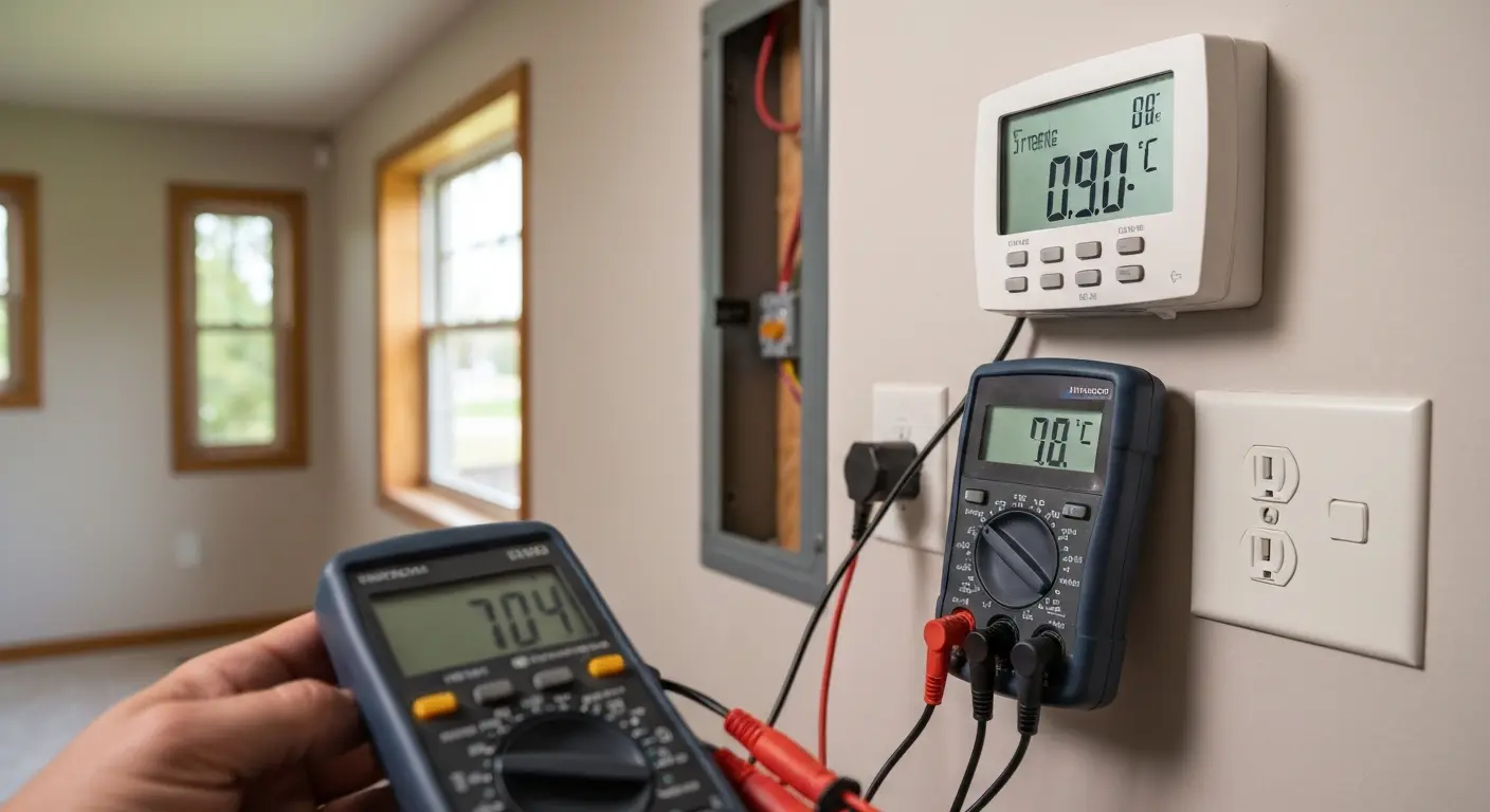 Thermostat and electrical inspection