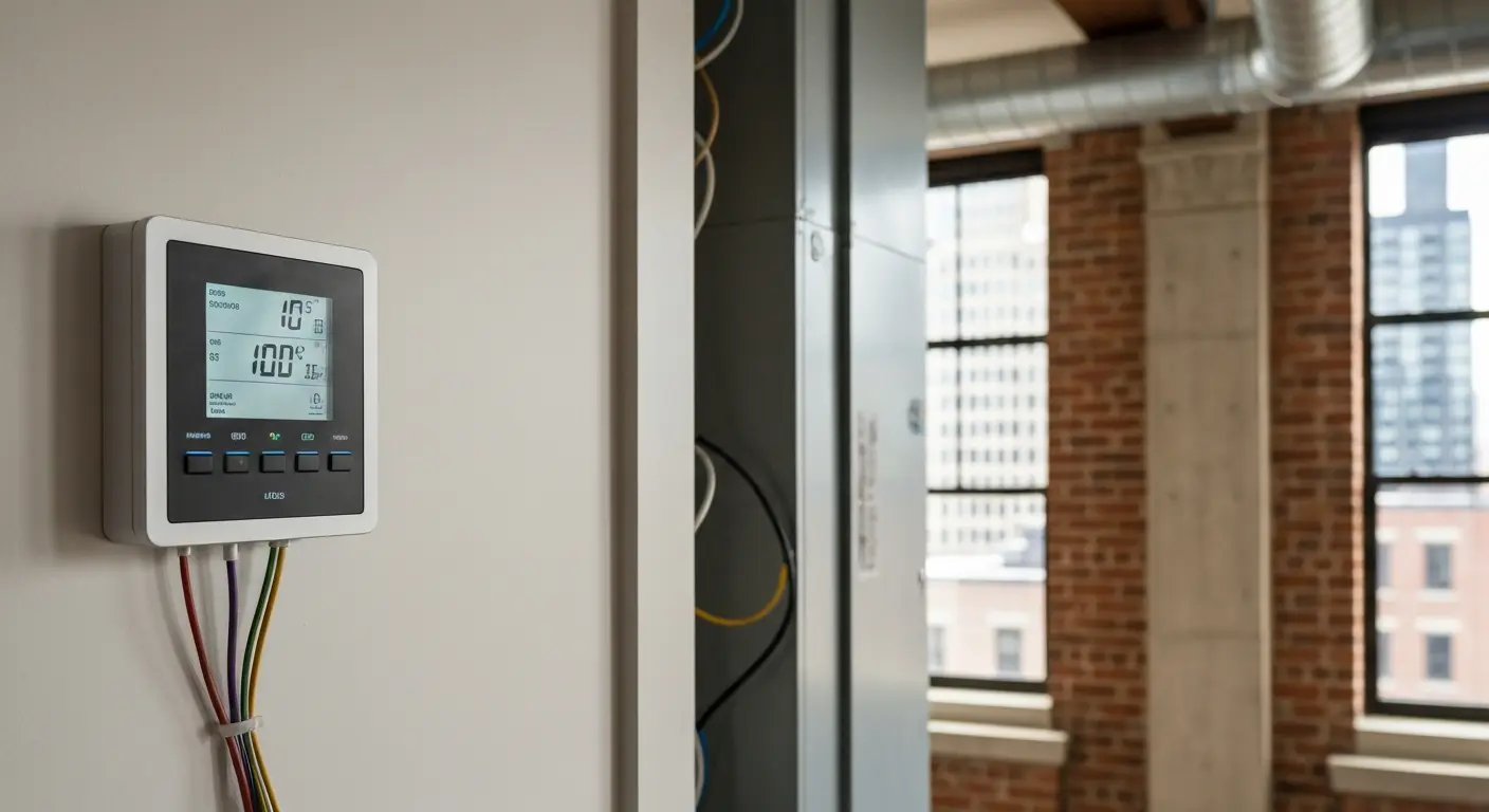 Zone control thermostat panel