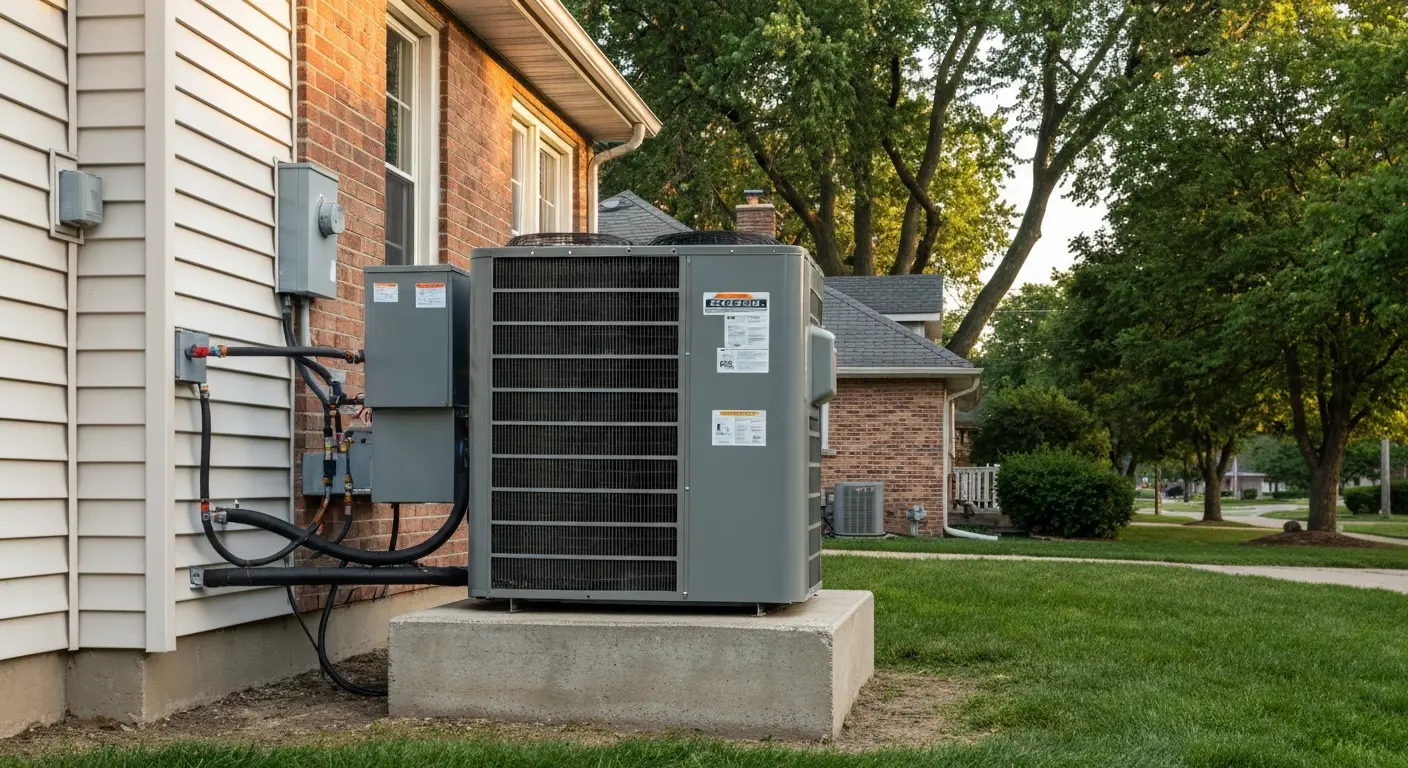 New central air installation