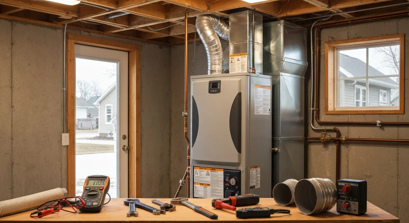 New furnace installation