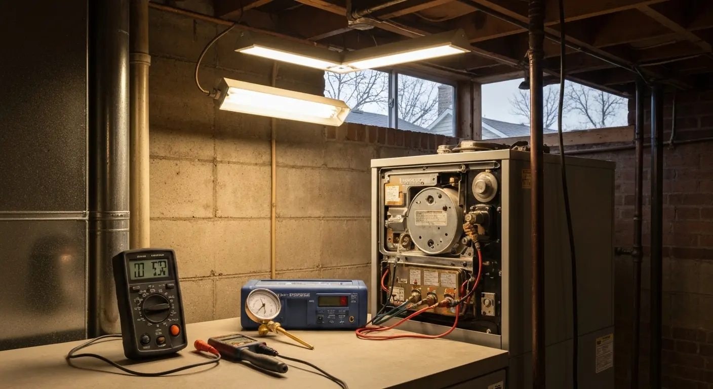 Furnace diagnostic inspection