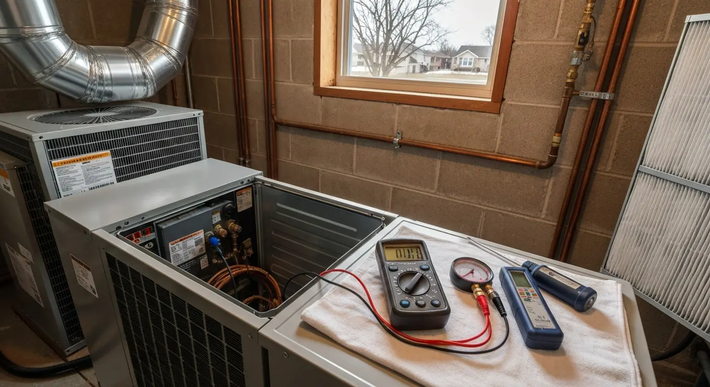 HVAC maintenance visit in Norridge