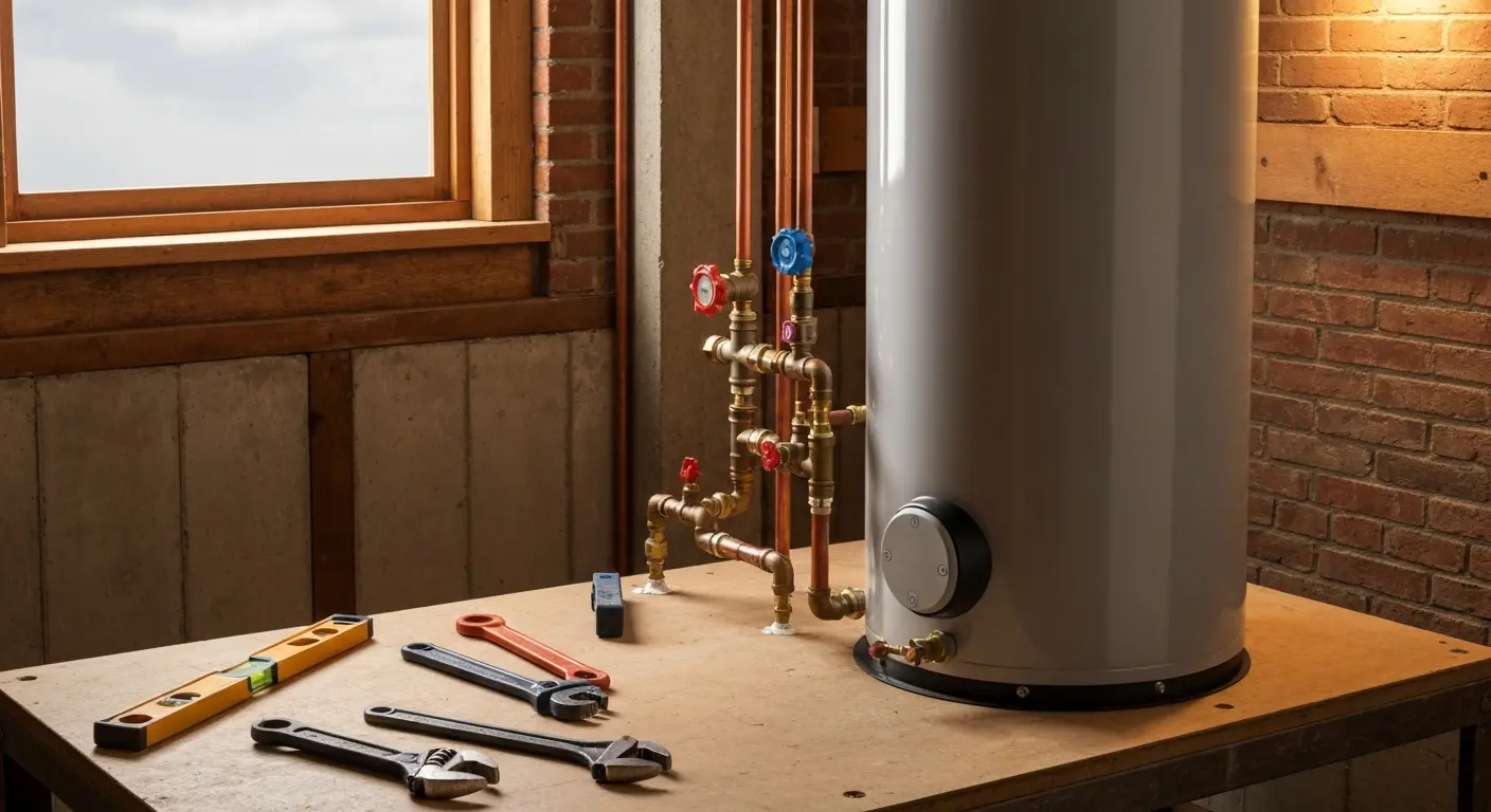 Tank water heater installation