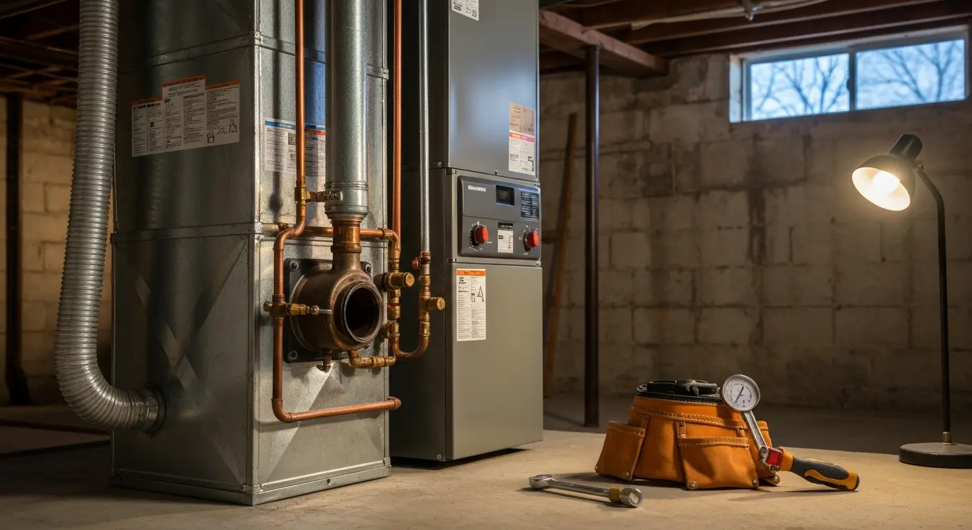 Furnace repair in Norridge home