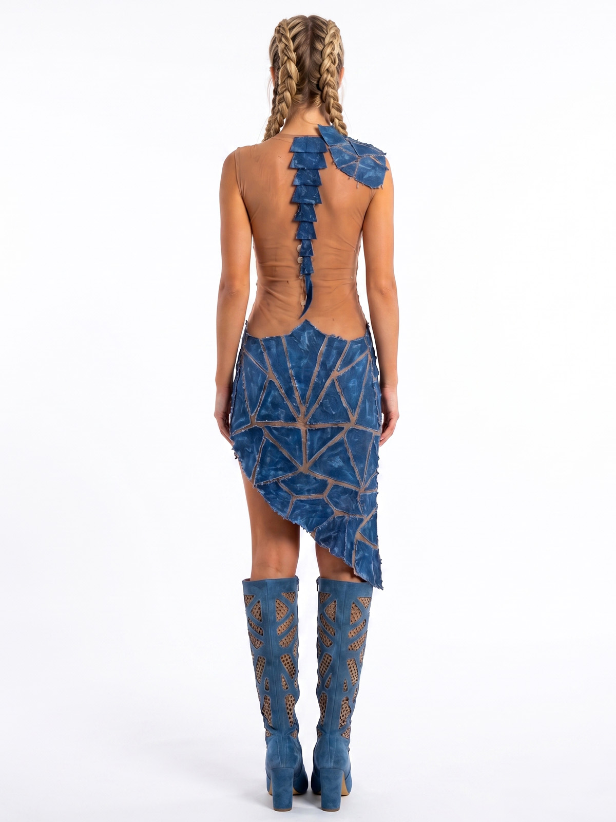 Vestido transparente denim 4 - The Origin Ibiza