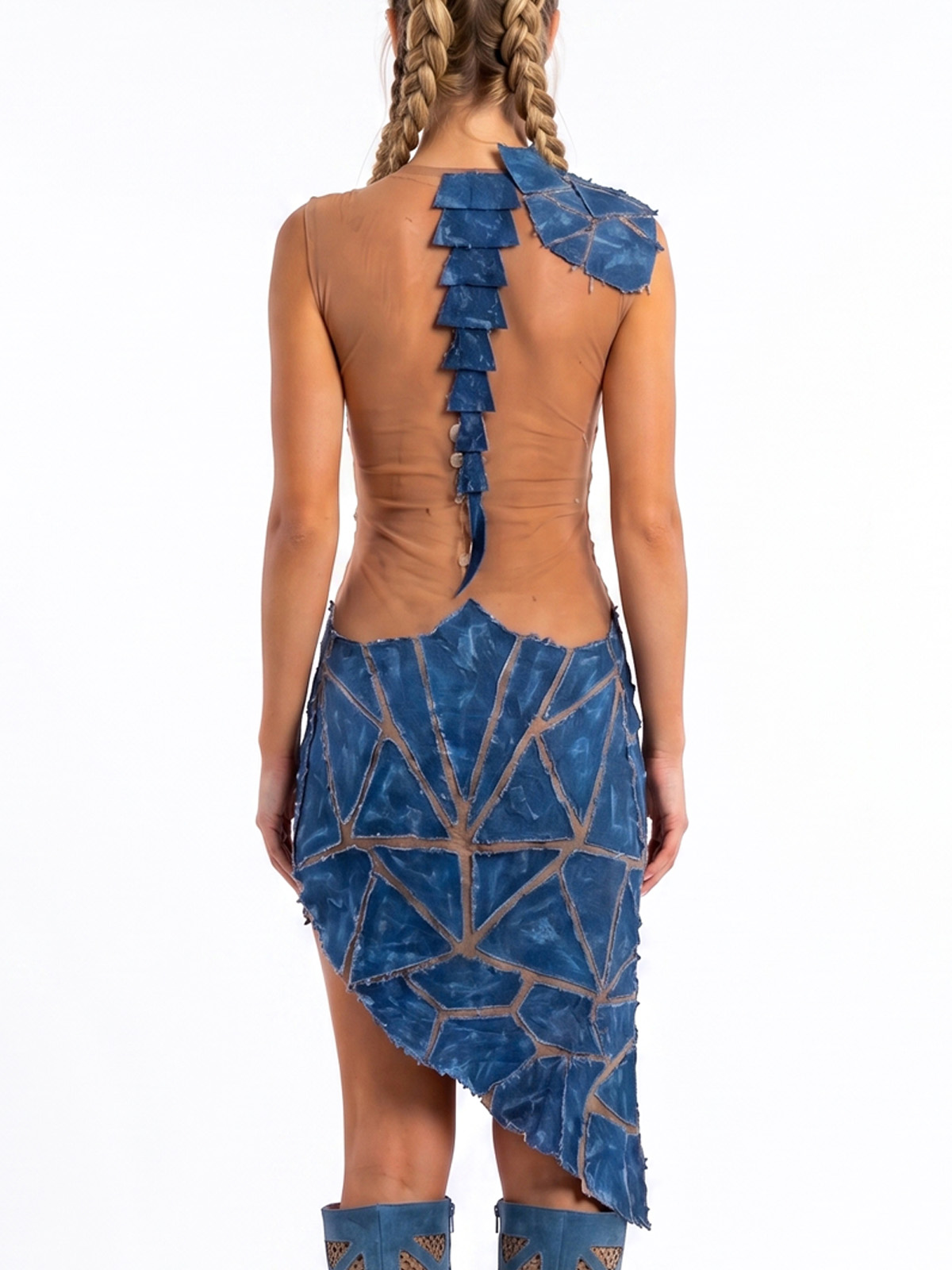 Vestido transparente denim 5 - The Origin Ibiza