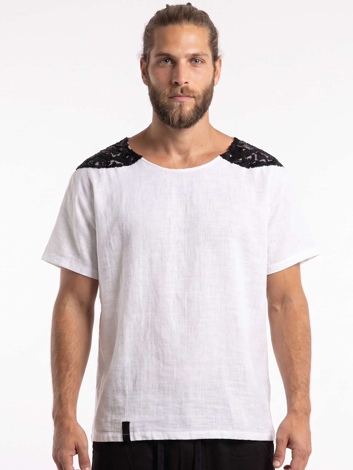 Camiseta blanca sol cuero 2 - The Origin Ibiza