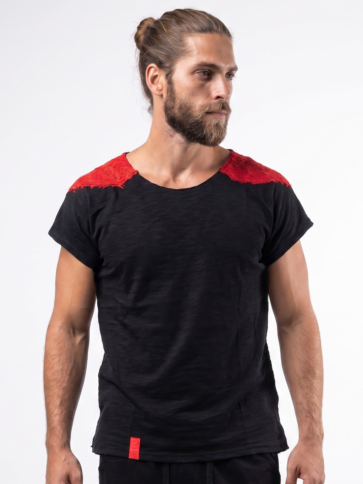 Camiseta negra sol cuero 3 - The Origin Ibiza