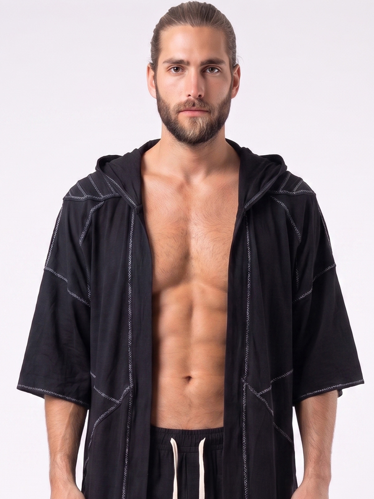 Kimono Burning Man negro 2 - The Origin Ibiza