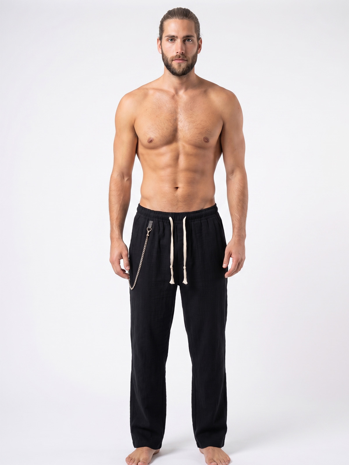 Pantalón básico negro 1 - The Origin Ibiza