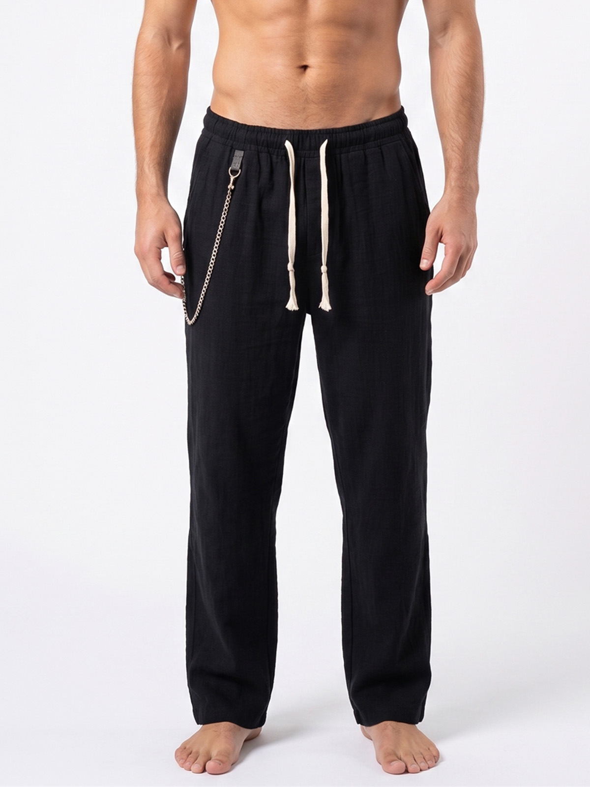 Pantalón básico negro 2 - The Origin Ibiza