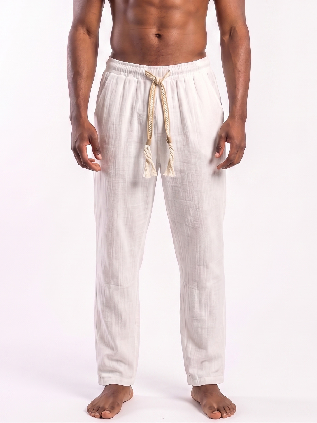 Pantalón básico blanco 2 - The Origin Ibiza