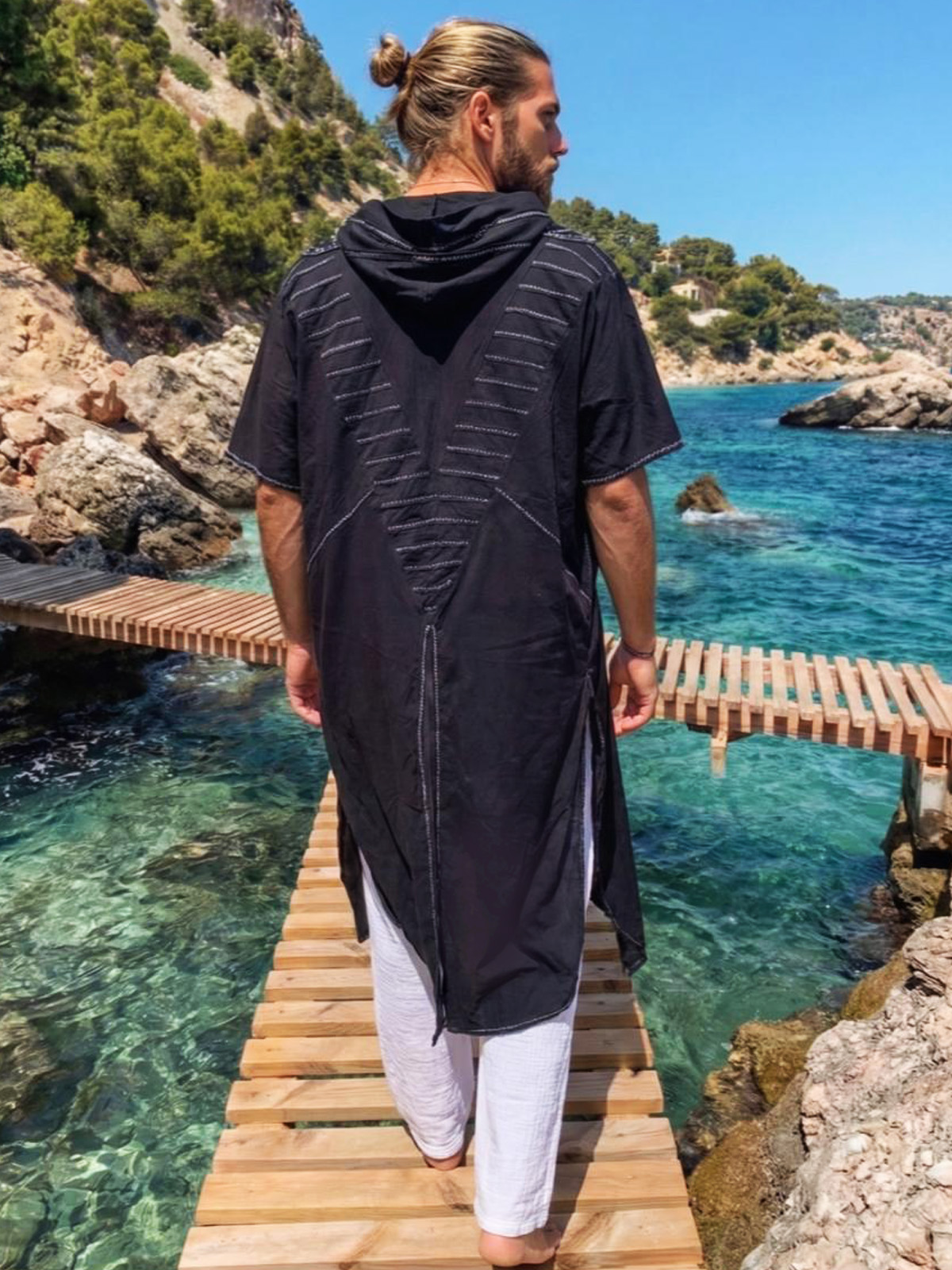 Kimono Burning Man negro 7 - The Origin Ibiza