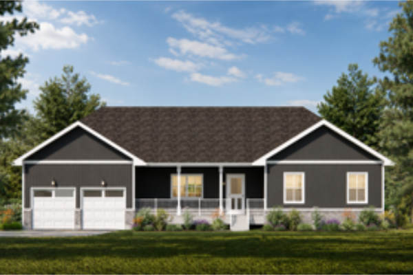 Coming soon Farwes bungalow render in charcoal siding