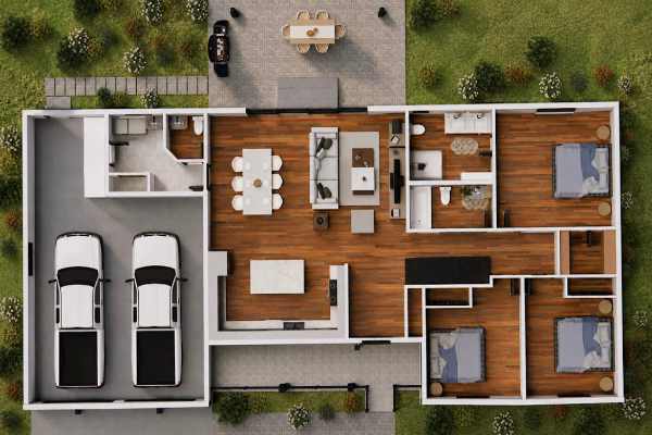 Coming soon Farwes bungalow floor plan render