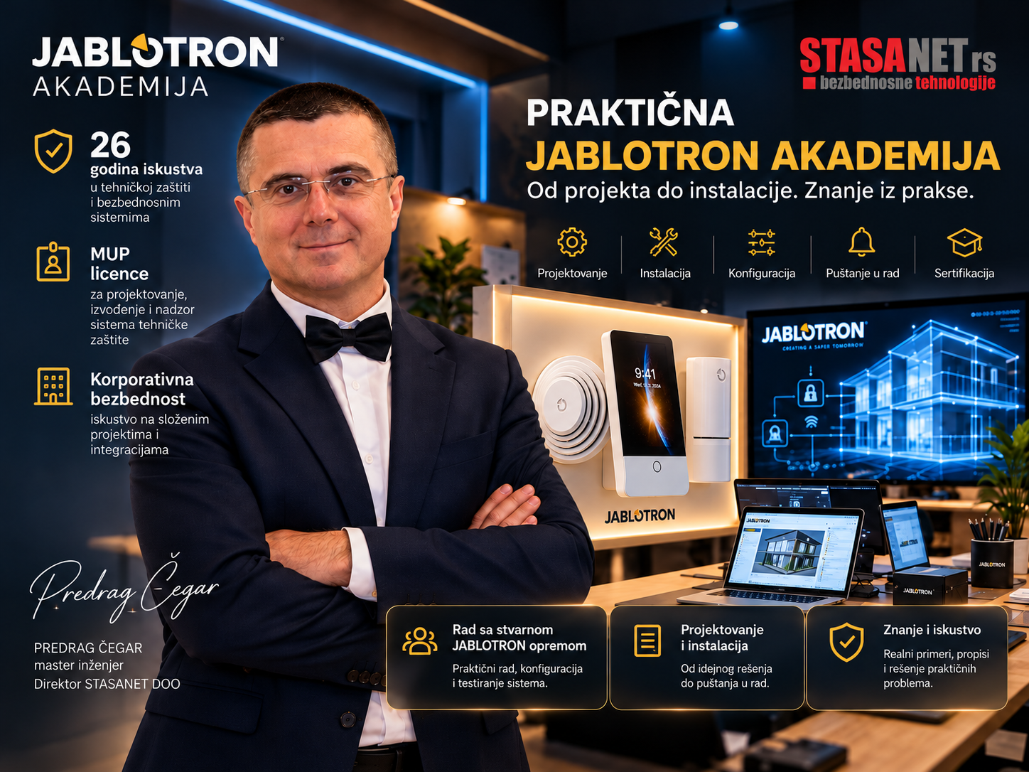 Predrag Čegar, mast. inž. — Direktor STASANET DOO