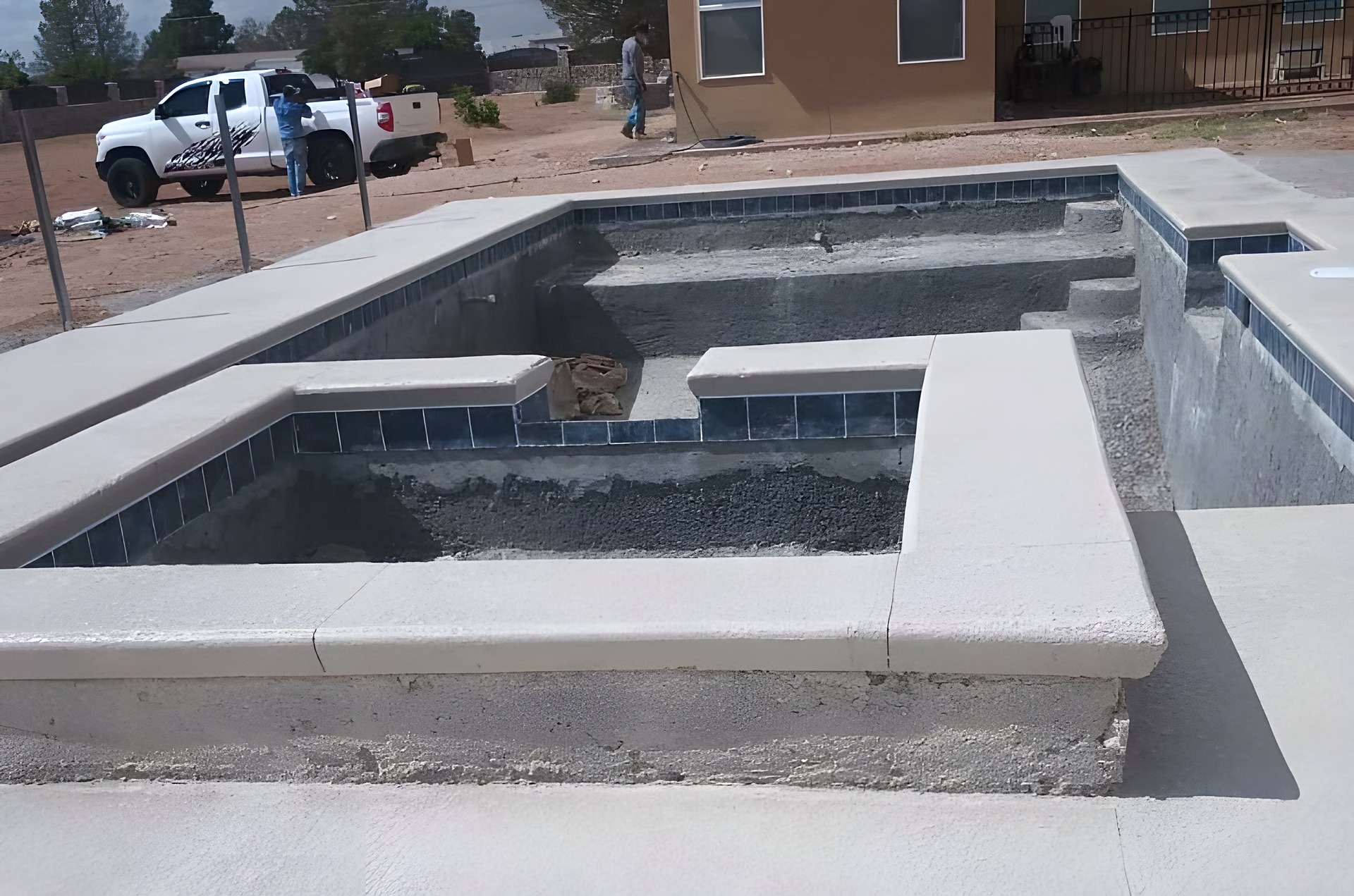 Pool built by Clearview Pools in Socorro, TX