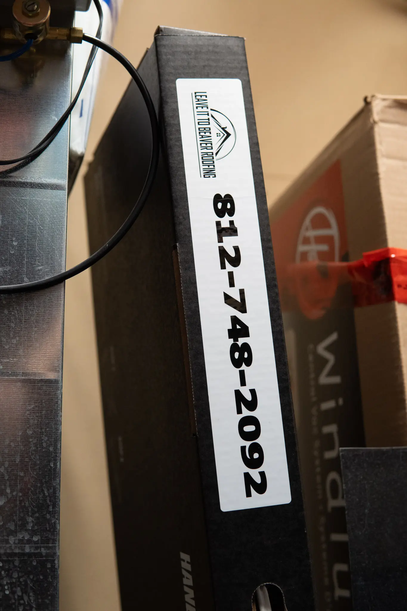 shingle tomb in basement standing up