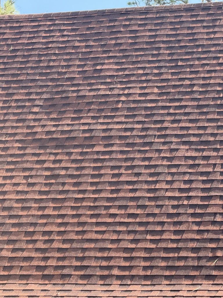 The finished shingles, up close
