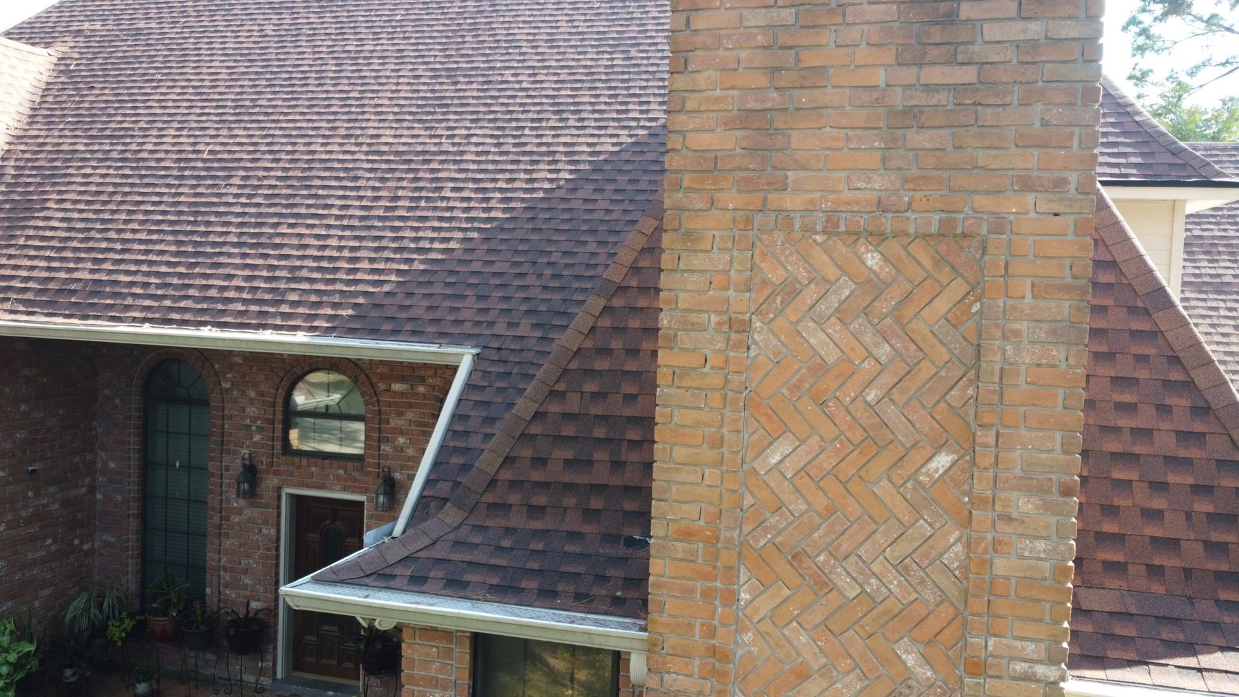The Cummings roof, from the drone