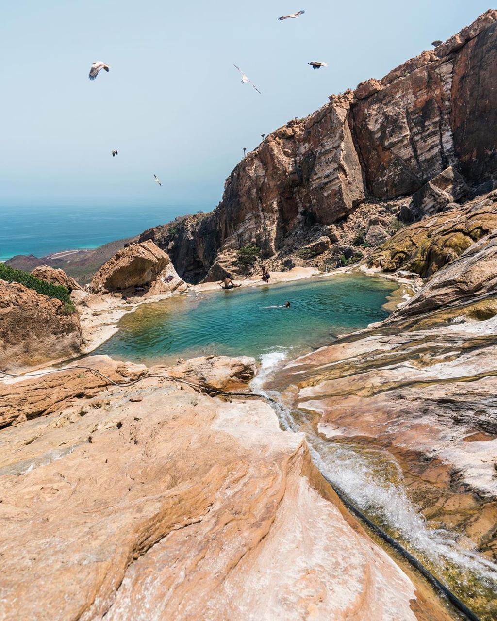 Natural pool in Socotra
